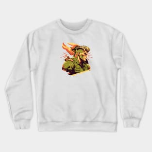 Guile Street Fighter Design - Original Artwork Crewneck Sweatshirt